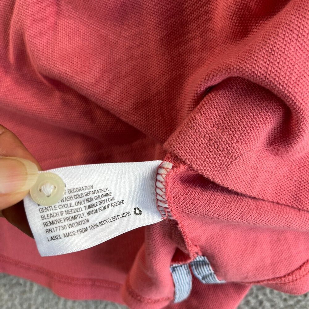 Vineyard Vines Polo Shirt Mens Large Pink Pullover Golf Casual Outdoor Preppy - Picture 7 of 11